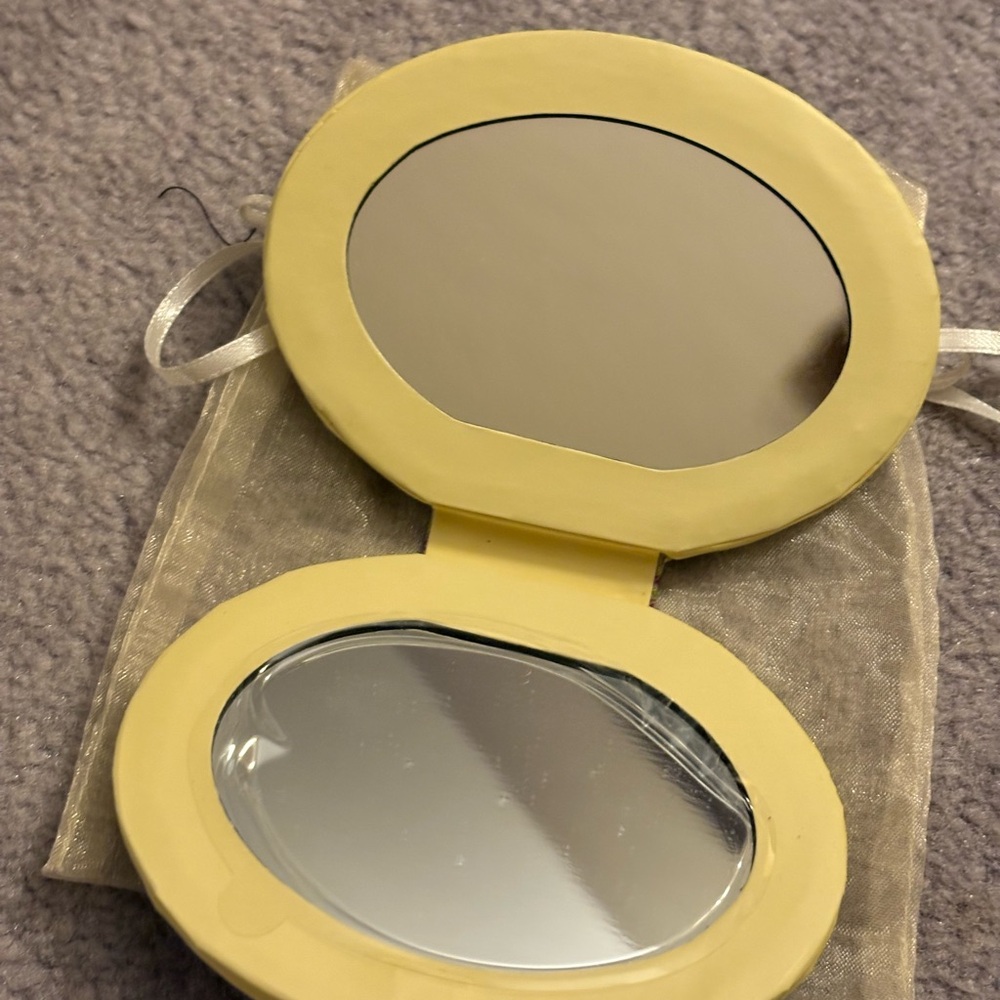 Purple and Gold Butterfly regular and magnifying mirror for purse - Picture 4 of 4